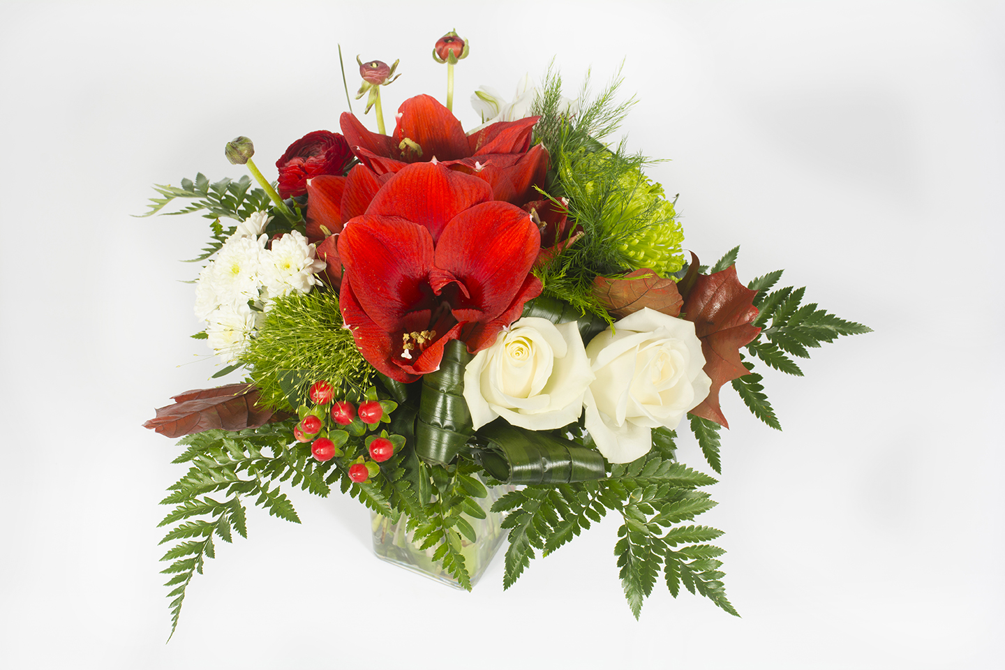 Bouquet rond pour sépulture