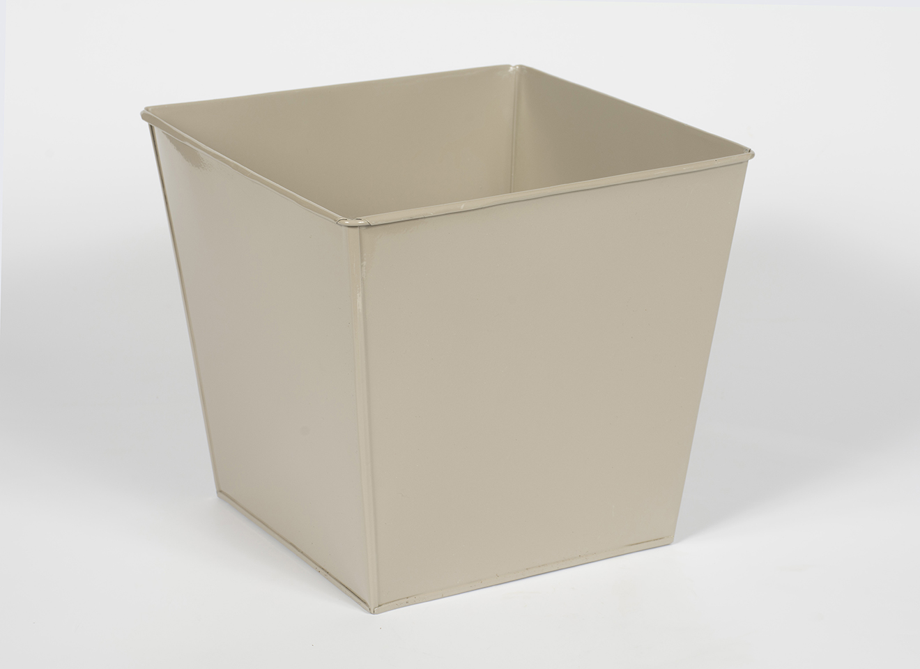 Cache pot zinc taupe