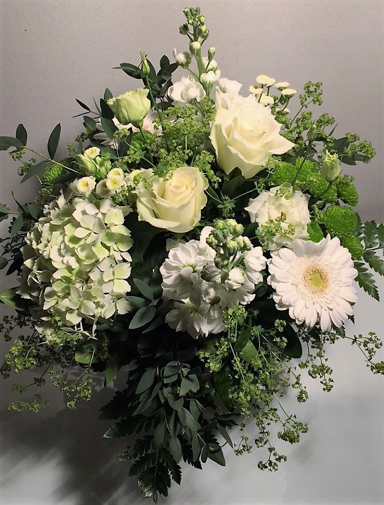Bouquet blancheur nacrée
