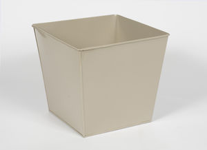 Cache pot zinc taupe